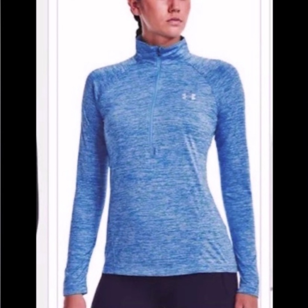 Sz L Under Armour Heat Gear quarter zip